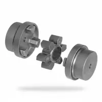 Cuplaj elastic cu gheare HRC 280 din fontă EN-GJ-250, Cuplu nominal (Nm) 3150 Nm, Alezaj maxim 115mm, Regim de serviciu S1 (continuu), Amortizare vibrații cu element elastic NBR, Design Fail-Safe industrial pentru sarcini extreme, Curent nominal (A) la 400V